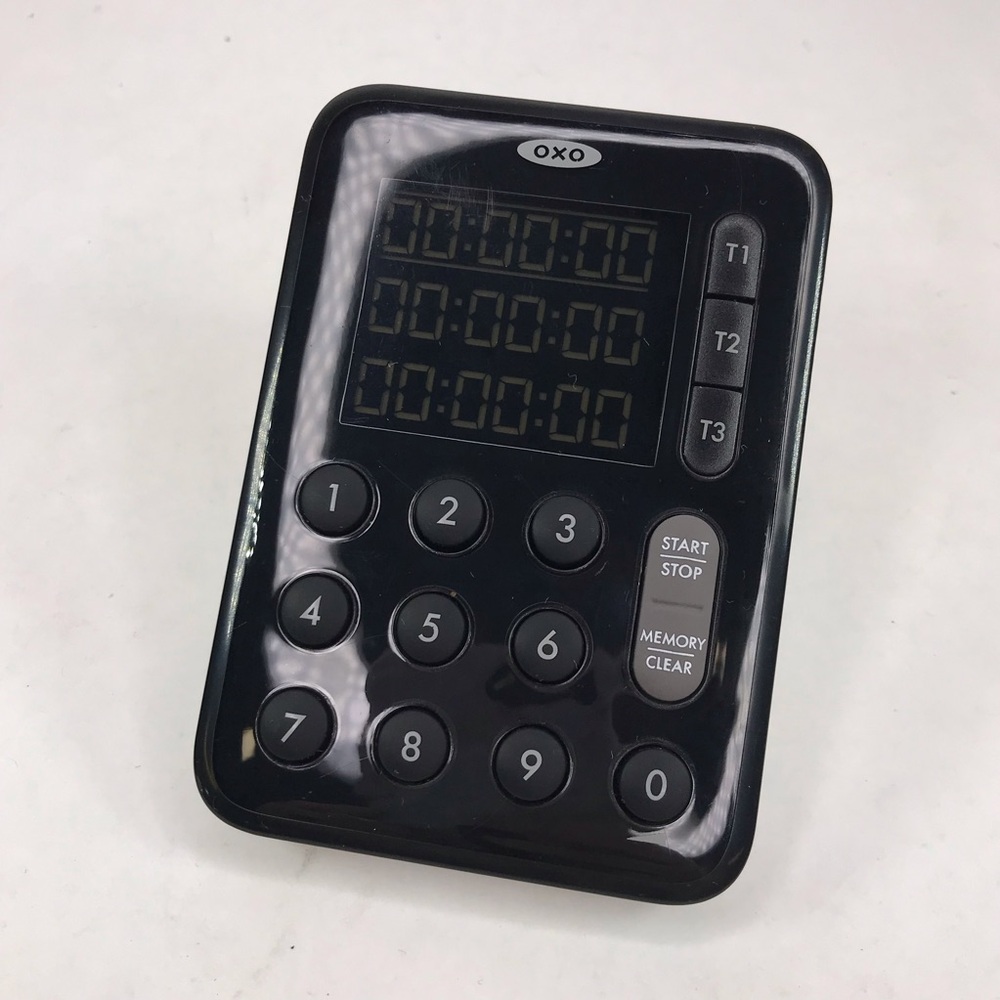 OXO Good Grips Digital Triple Kitchen Timer Black